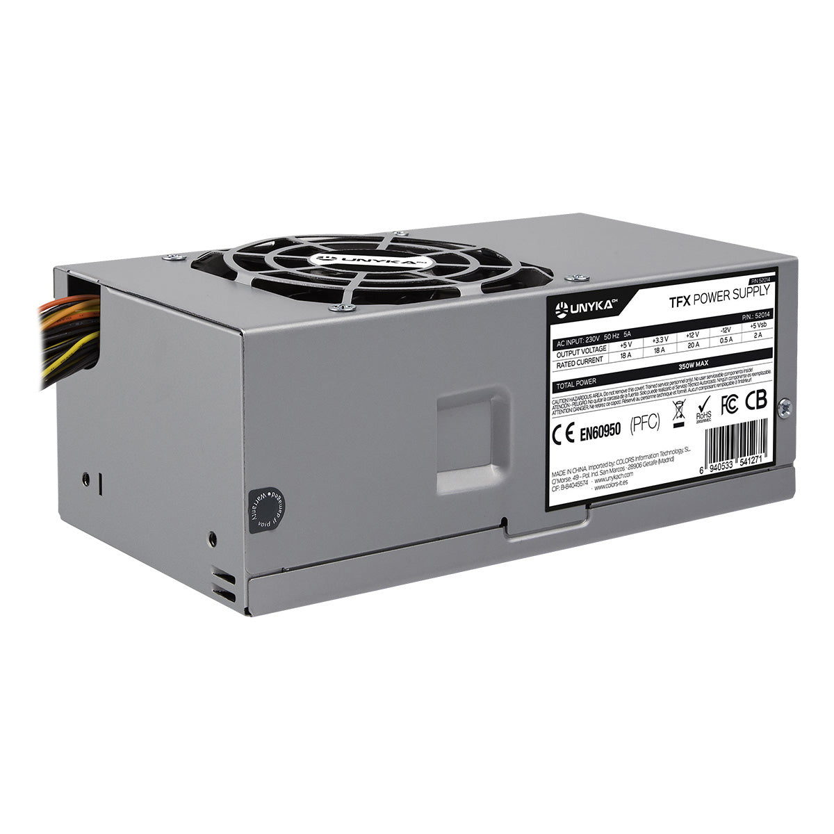 TFX 350W unidad de fuente de alimentación 20+4 pin ATX Plata