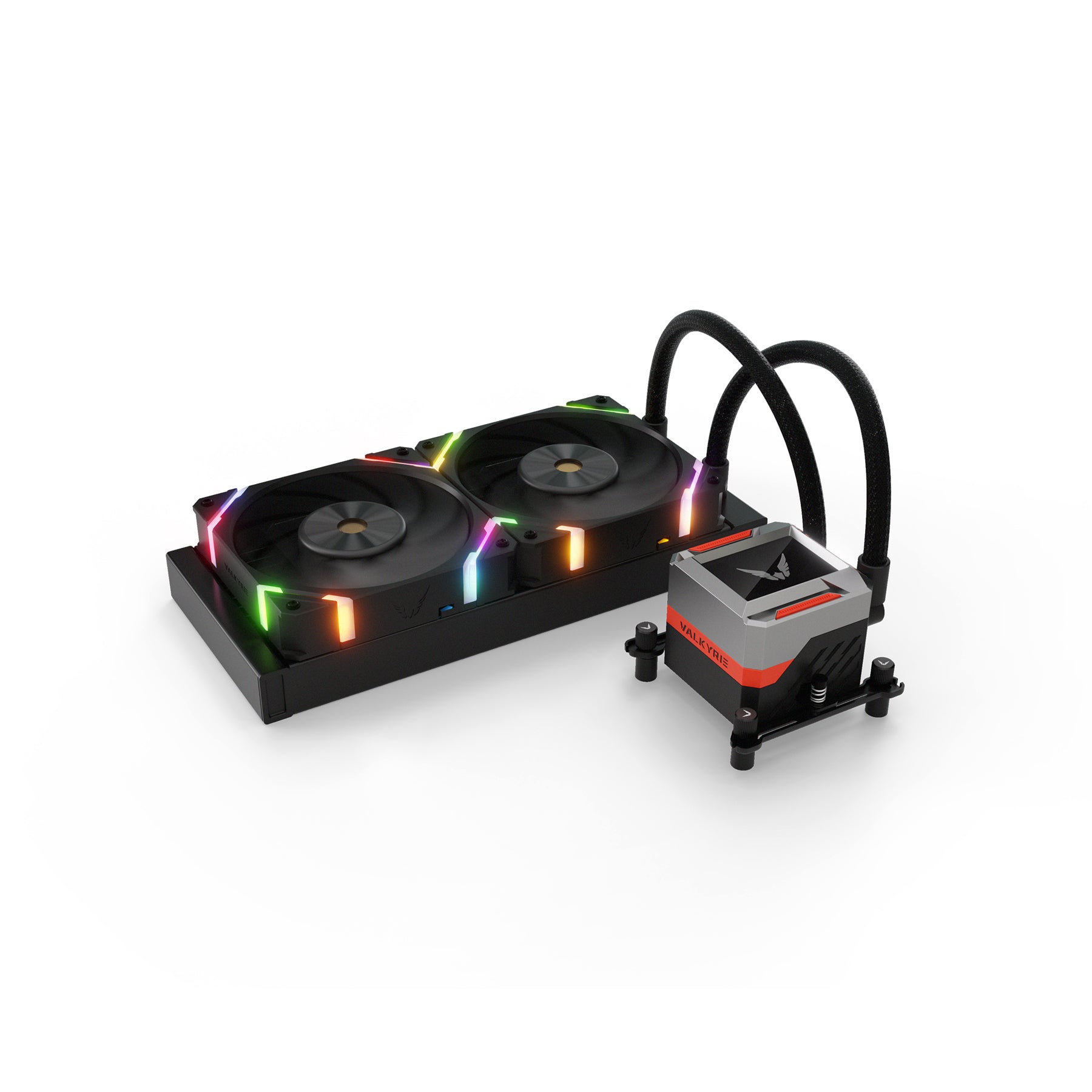 VK-AIOSY240B sistema de refrigeración para ordenador Procesador Sistema de refrigeración líquida todo en uno 24 cm Negro
