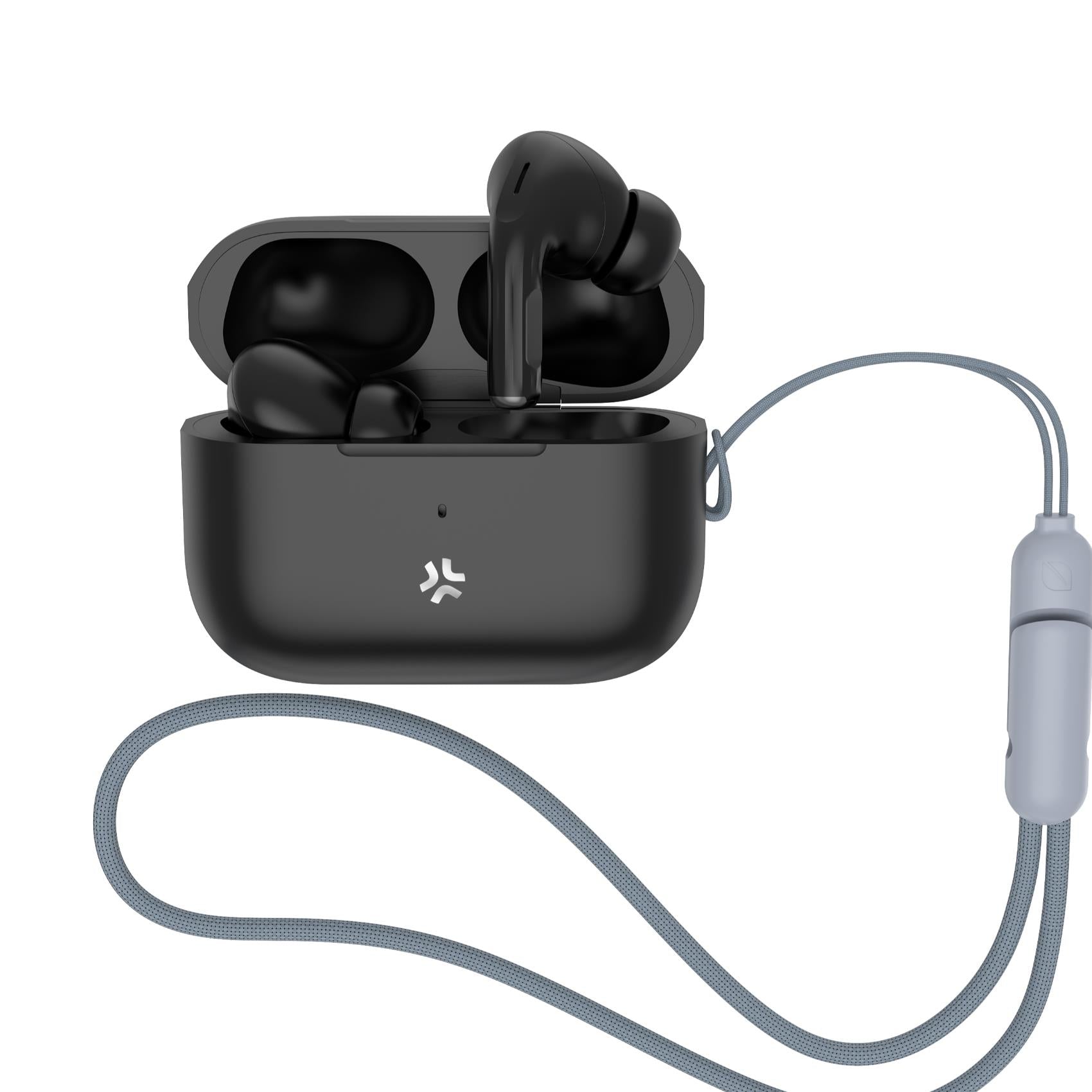HARMONYBK auricular y casco Auriculares Inalámbrico Dentro de oído Llamadas/Música USB Tipo C Negro