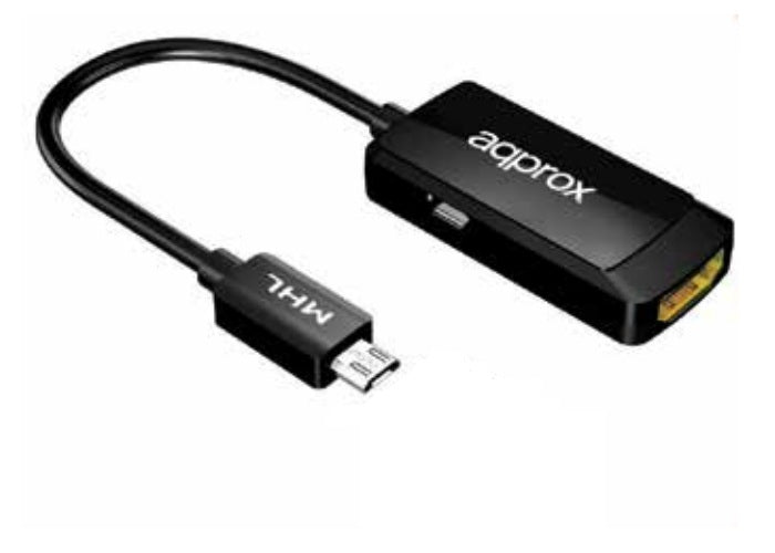 appC24 HDMI tipo A (Estándar) MicroUSB tipo B Negro