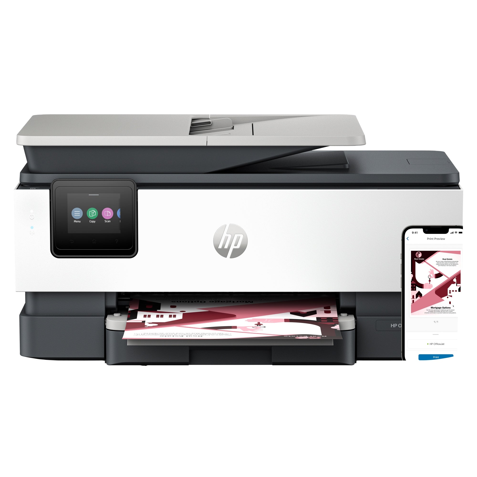 OfficeJet Pro 8122e Inalámbrico All-in-One Color Impresora, Servicio Instant Ink  Impresión a doble cara