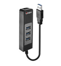 43176 hub de interfaz USB 3.2 Gen 1 (3.1 Gen 1) Type-A 5000 Mbit/s Negro