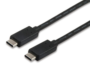 12834207 Cable USB 3.2 Gen1 C a C M/M, 1,0m, PD 60W, 5Gbps, Negro