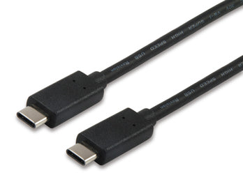 12834207 Cable USB 3.2 Gen1 C a C M/M, 1,0m, PD 60W, 5Gbps, Negro