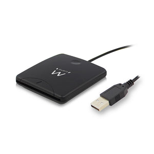 EW1052 lector de tarjeta inteligente USB USB 2.0 Negro