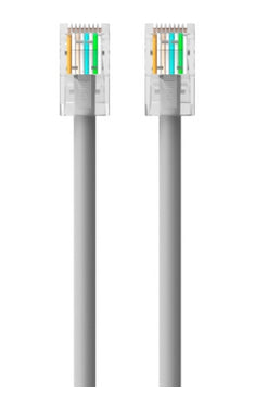 RJ45-RJ45, Cat6, 1m cable de red Gris