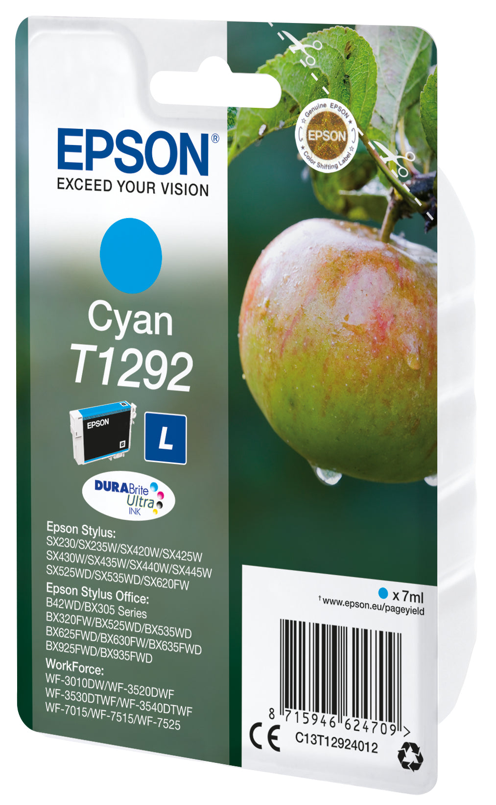 Tinta cian T1292 DURABrite Ultra Manzana