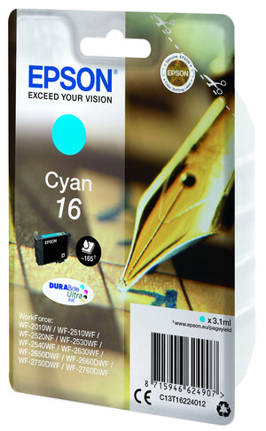 Pen and crossword Singlepack Cyan 16 DURABrite Ultra Ink