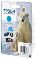 Polar bear Cartucho 26XL cian