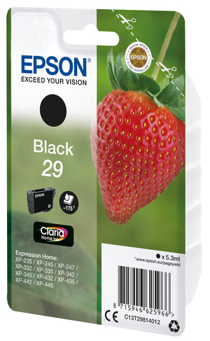 Strawberry Singlepack Black 29 Claria Home Ink