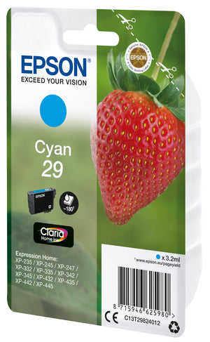 Strawberry Singlepack Cyan 29 Claria Home Ink