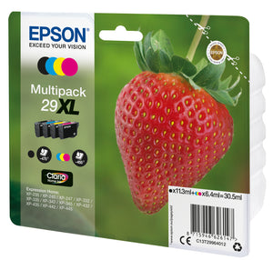 Strawberry Multipack 4-colours 29XL Claria Home Ink