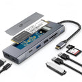 Docking Station 8 en 1 con ranura M.2 para SSD