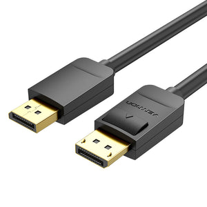 Cable DisplayPort 1.2 4K HACBF/ DisplayPort Macho - DisplayPort Macho/ 1m/ Negro