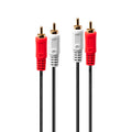 35663 cable de audio 5 m 2 x RCA Negro, Rojo, Blanco