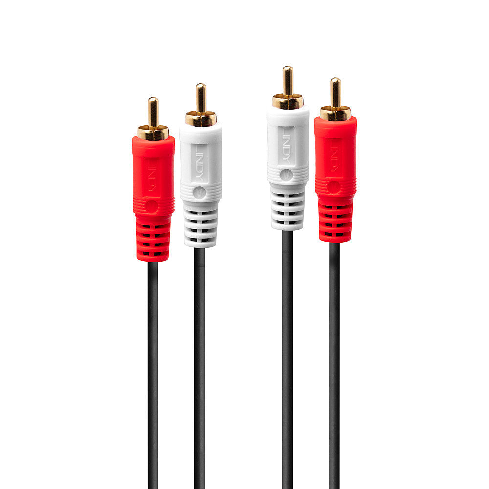 35663 cable de audio 5 m 2 x RCA Negro, Rojo, Blanco