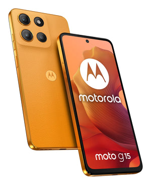 moto g15 17,1 cm (6.72") SIM doble Android 15 4G USB Tipo C 8 GB 128 GB 5200 mAh Naranja