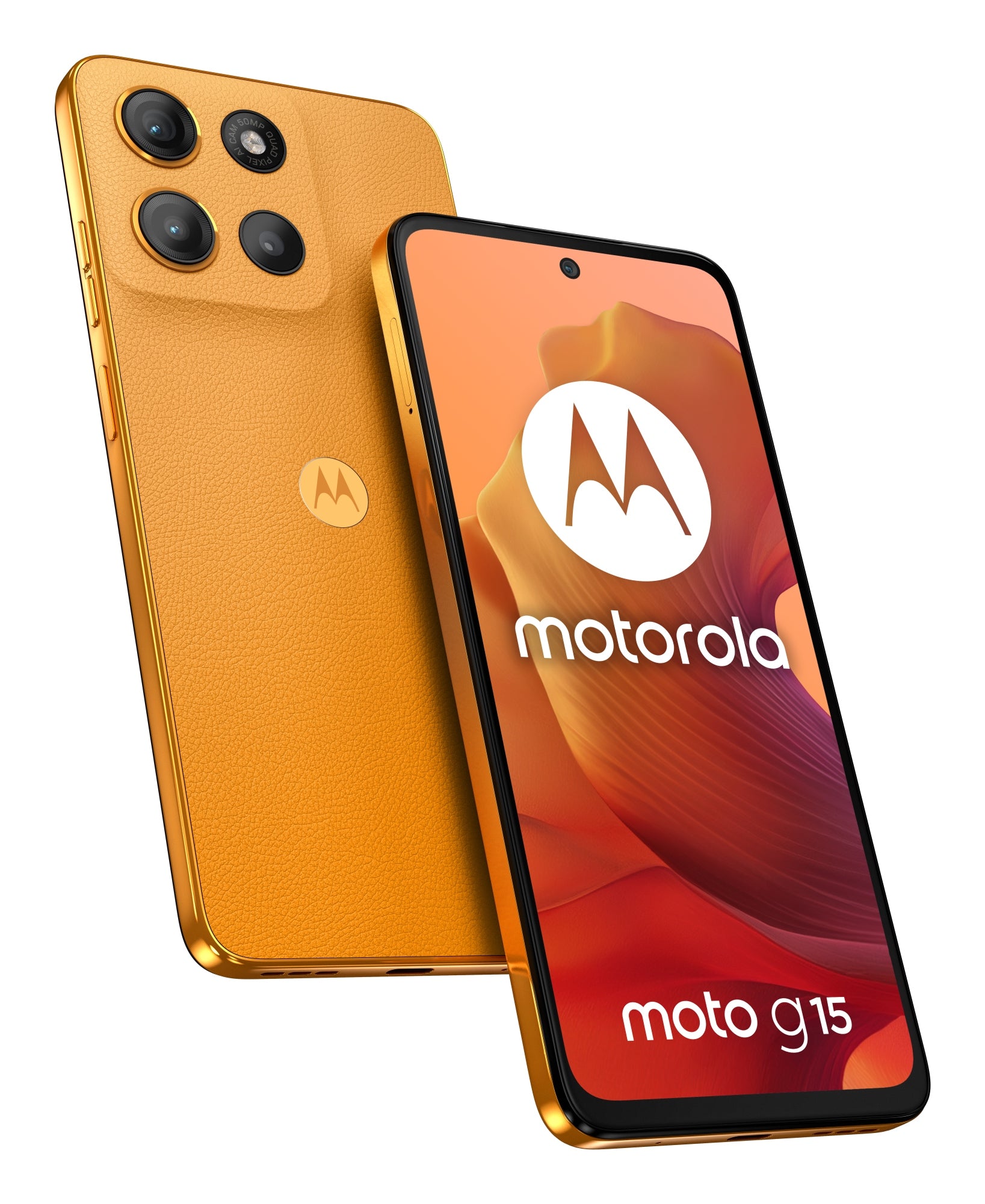 moto g15 17,1 cm (6.72") SIM doble Android 15 4G USB Tipo C 8 GB 128 GB 5200 mAh Naranja