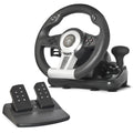 Race Wheel Pro Volante + Pedales PC,Playstation 2,Playstation 3 Analógico/Digital USB Negro, Plata
