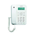 CT202 Teléfono analógico Identificador de llamadas Blanco