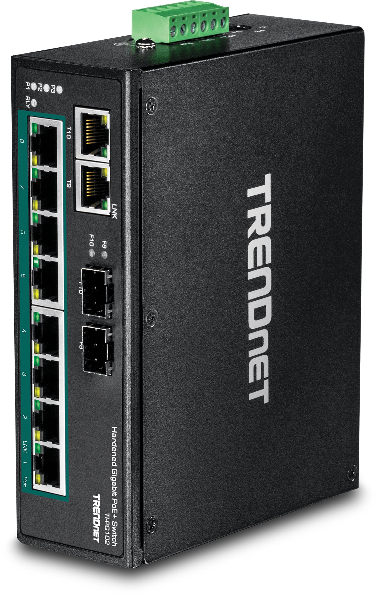 TI-PG102 switch No administrado Gigabit Ethernet (10/100/1000) Energía sobre Ethernet (PoE) Negro