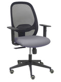 Silla Cilanco negra malla negra asiento bali gris brazo regulable