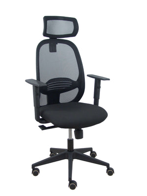 Silla Cilanco negra malla negra asiento bali negro brazo regulable cabecero regulable