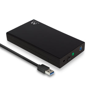 EW7056 caja para disco duro externo Caja de disco duro (HDD) Negro 3.5"