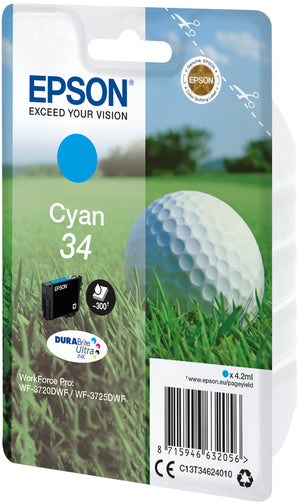 Golf ball Tinta cian 34 DURABrite Ultra Pelota de golf