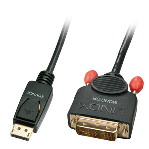 41489 adaptador de cable de vídeo 0,5 m DisplayPort DVI-D Negro