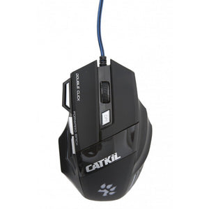 Alpha ratón Juego Ambidextro USB tipo A Óptico 2400 DPI