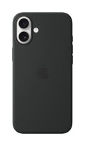 Funda de silicona con MagSafe para el iPhone 16 Plus - Negro