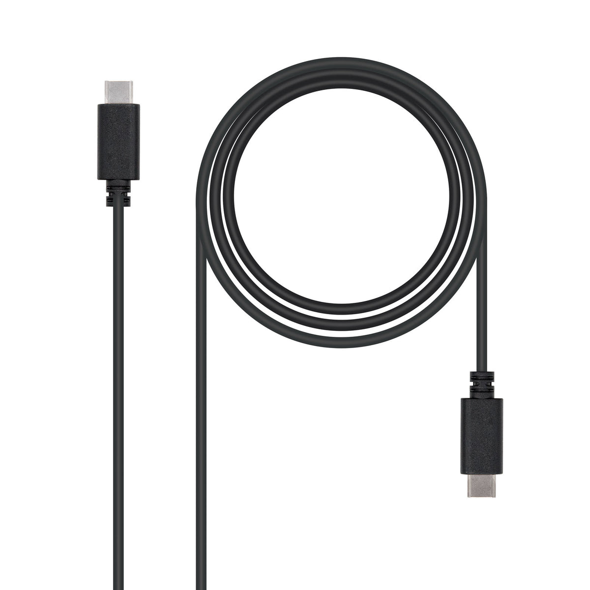 USB 2.0, 2m cable USB USB C Negro