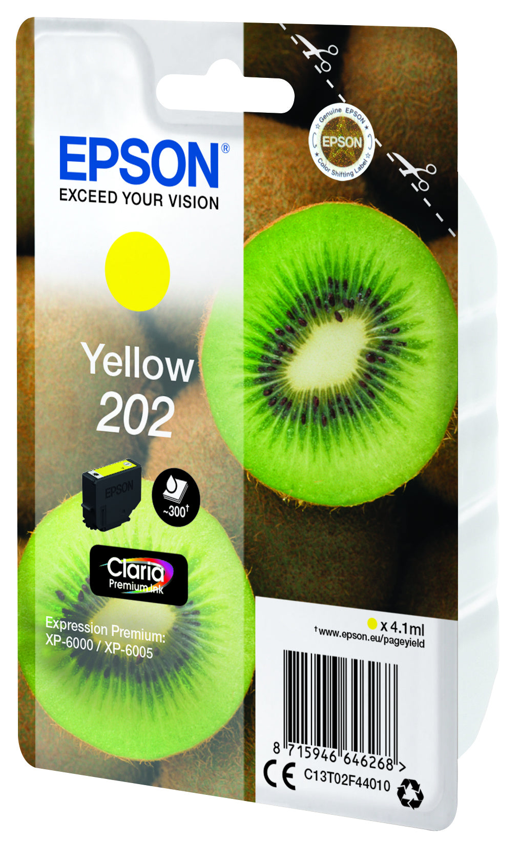 Kiwi Singlepack Yellow 202 Claria Premium Ink