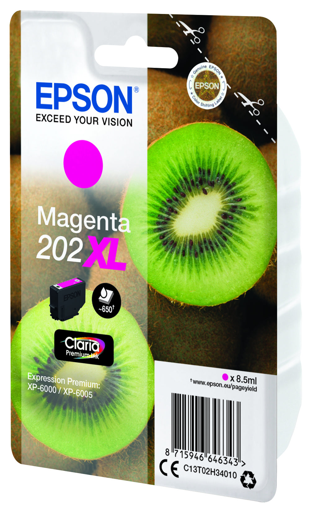 Kiwi Singlepack Magenta 202XL Claria Premium Ink