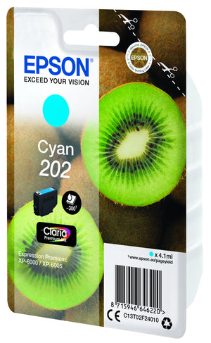 Kiwi Singlepack Cyan 202 Claria Premium Ink