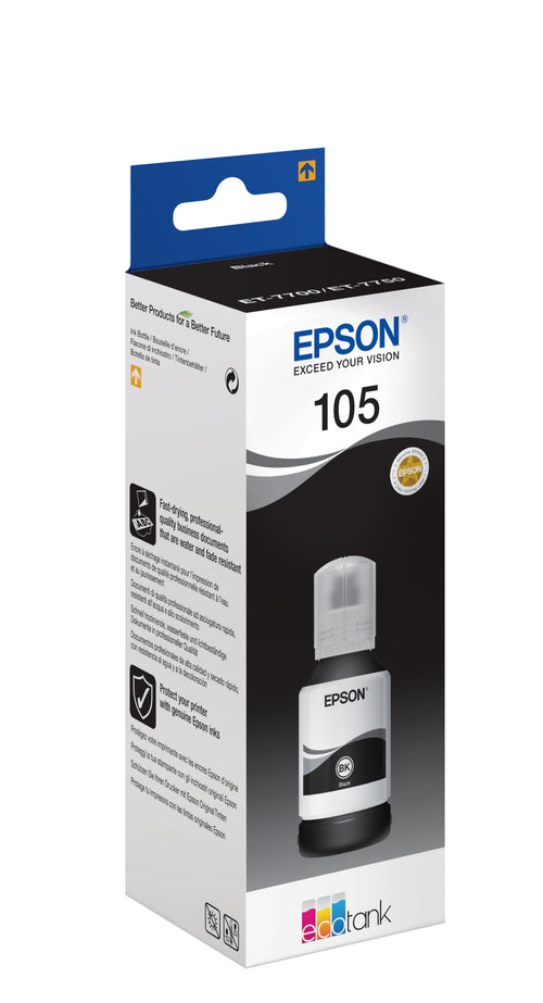 105 EcoTank Pigment Black ink bottle