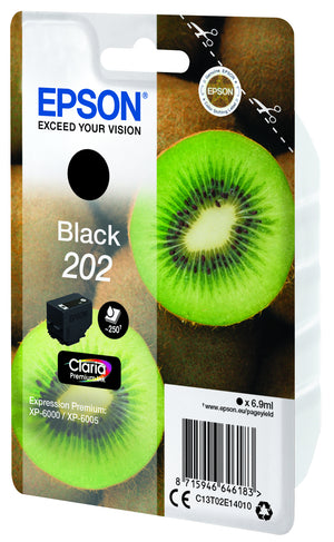 Kiwi Singlepack Black 202 Claria Premium Ink