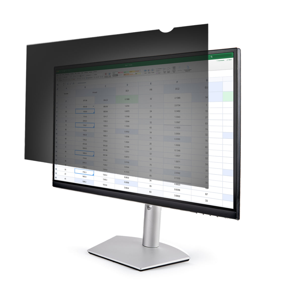 Filtro de Privacidad para Monitores de 32 Pulgadas - Pantalla de Privacidad - para Reducir la Luz Azul - para Pantalla Ancha 16:9 - Mate/Brillante - Ángulo de Visión de +/-30 Grados