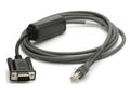 CBA-R10-S07ZBR cable de serie Negro 2,13 m DB9 RJ-45