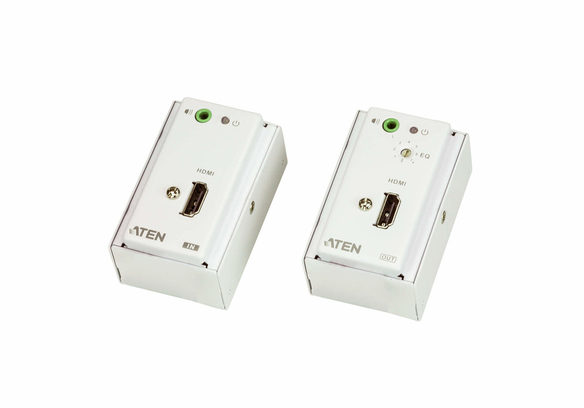 Extensor encastrable HDMI/Audio sobre Cat 5 con embellecedor (1080p 40 m)
