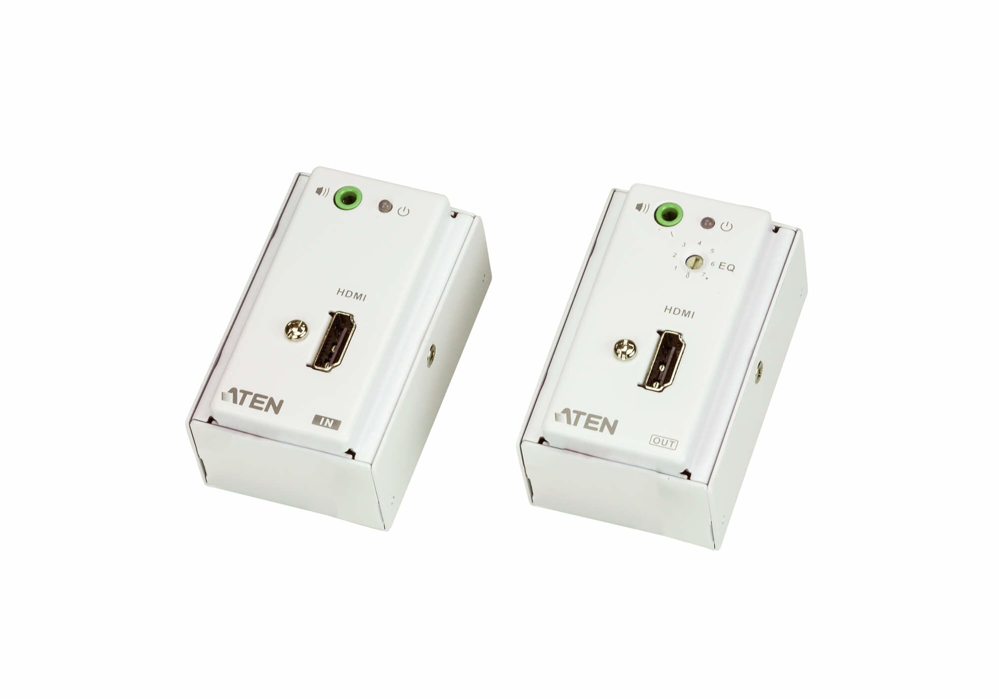 Extensor encastrable HDMI/Audio sobre Cat 5 con embellecedor (1080p 40 m)