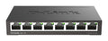 DGS-108 switch No administrado L2 Gigabit Ethernet (10/100/1000) Escritorio Negro