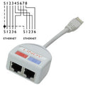 UTP Port Doubler cable de red Gris