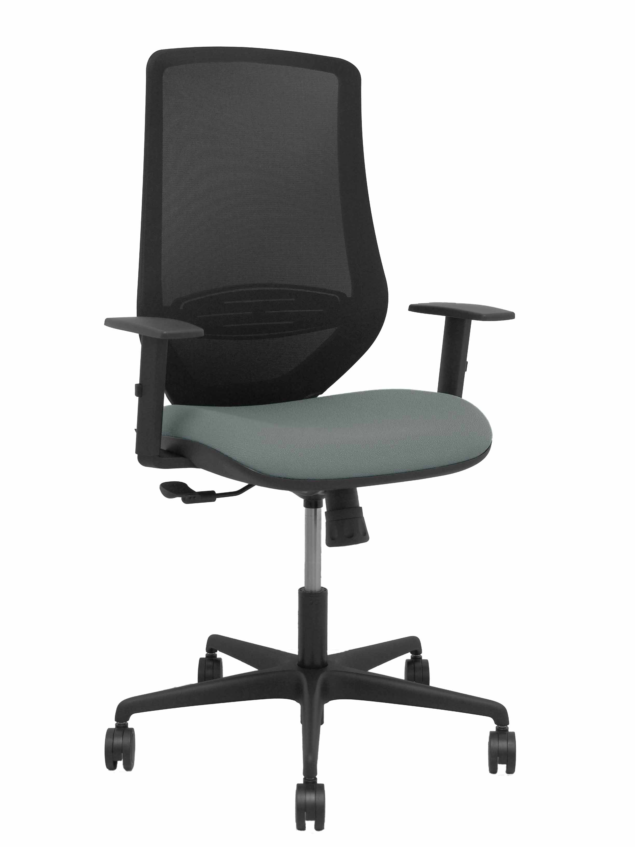 Silla Mardos sincro malla negra bali gris brazo regulable