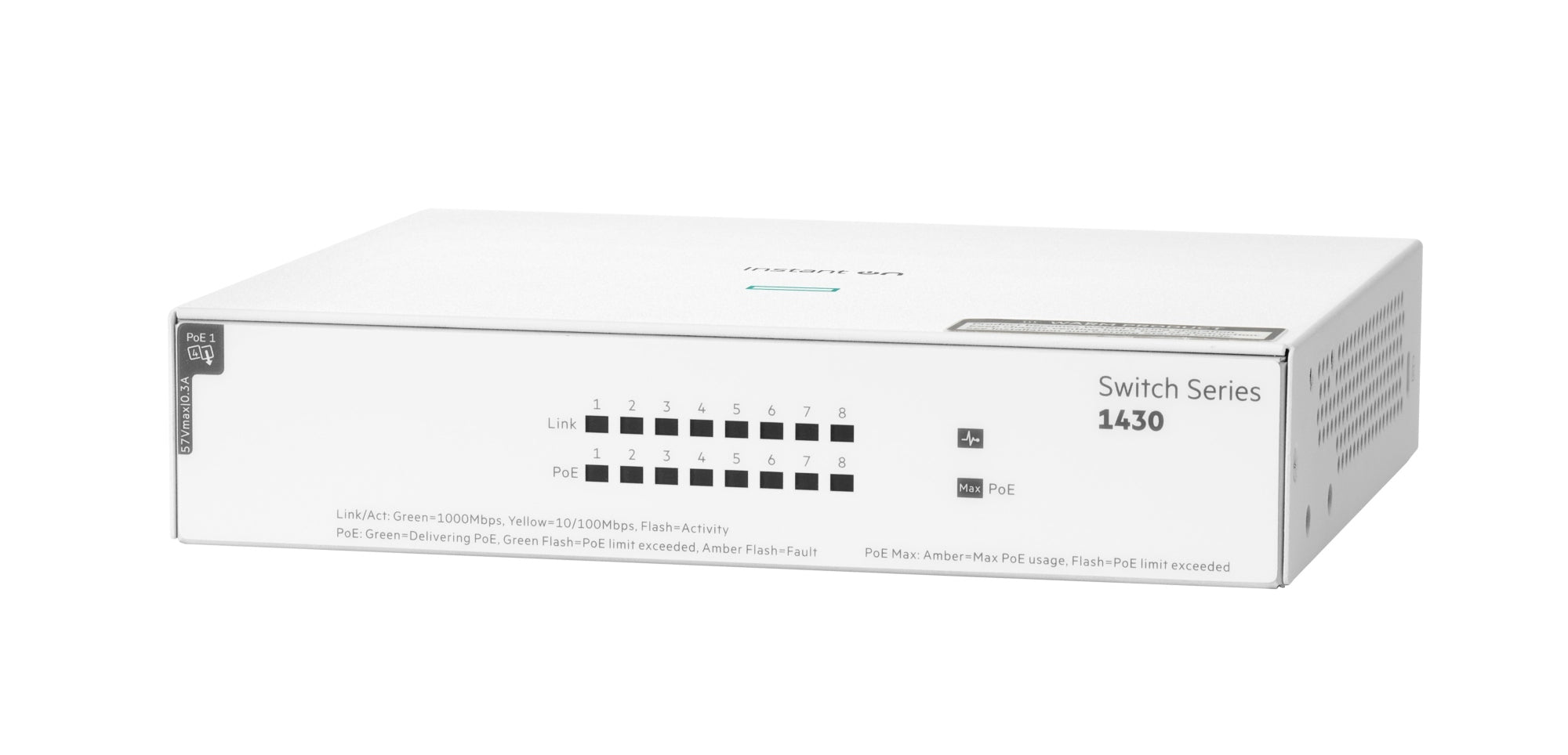 Aruba Networking Networking Instant On Switch 8p Gigabit CL4 PoE 64W 1430