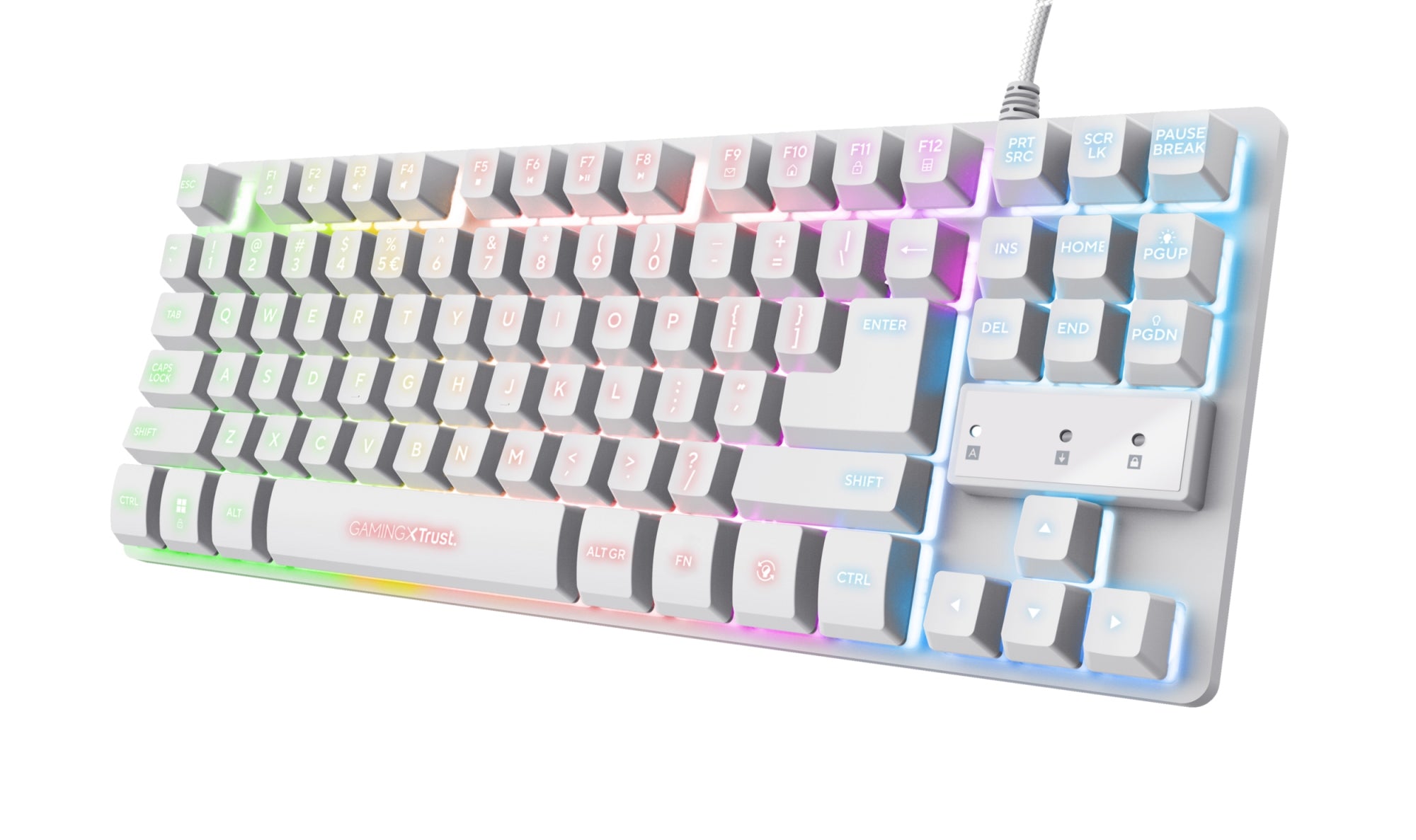 GXT 833W Thado teclado Juego USB QWERTY Español Blanco
