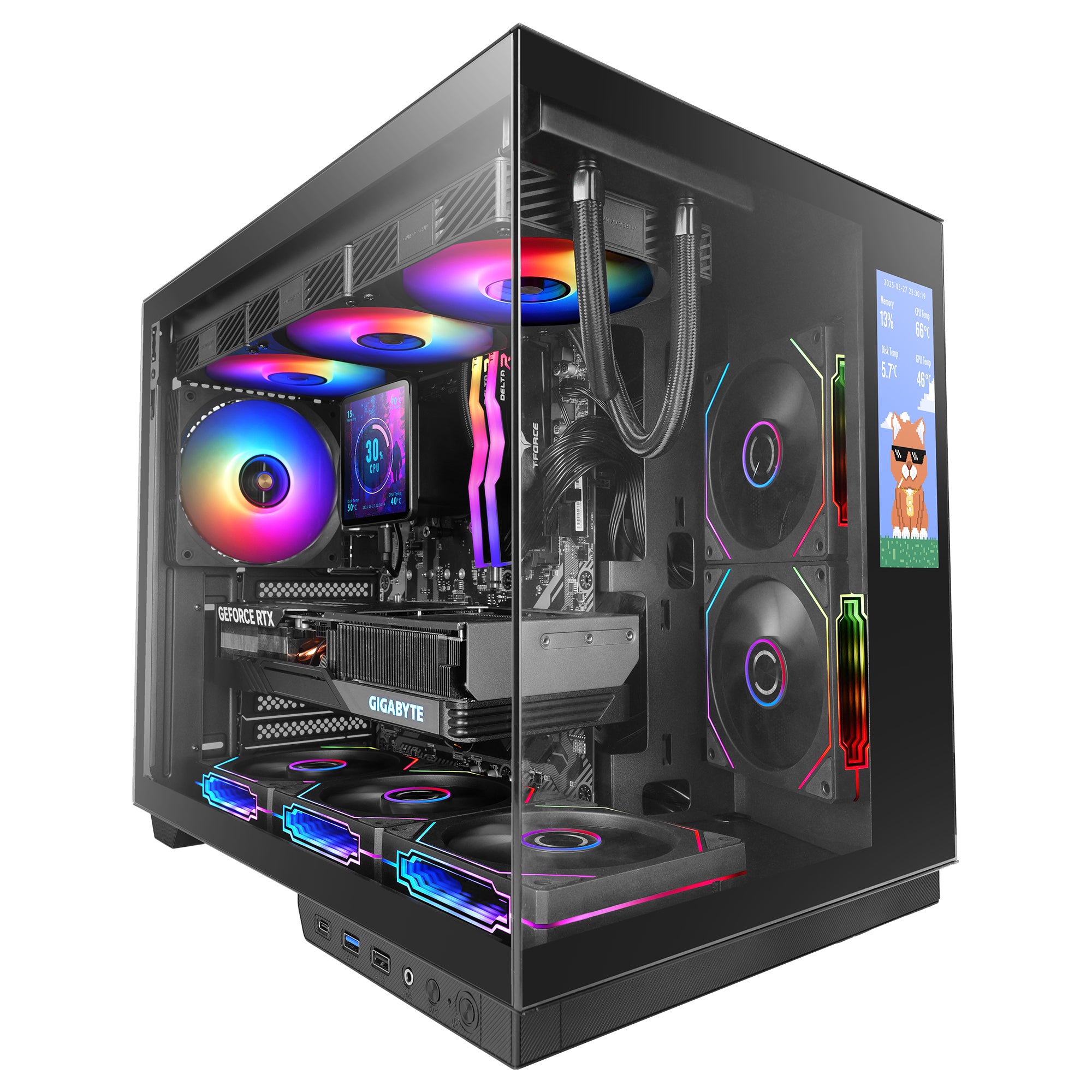 MCMIRAGE carcasa de ordenador Midi Tower Negro