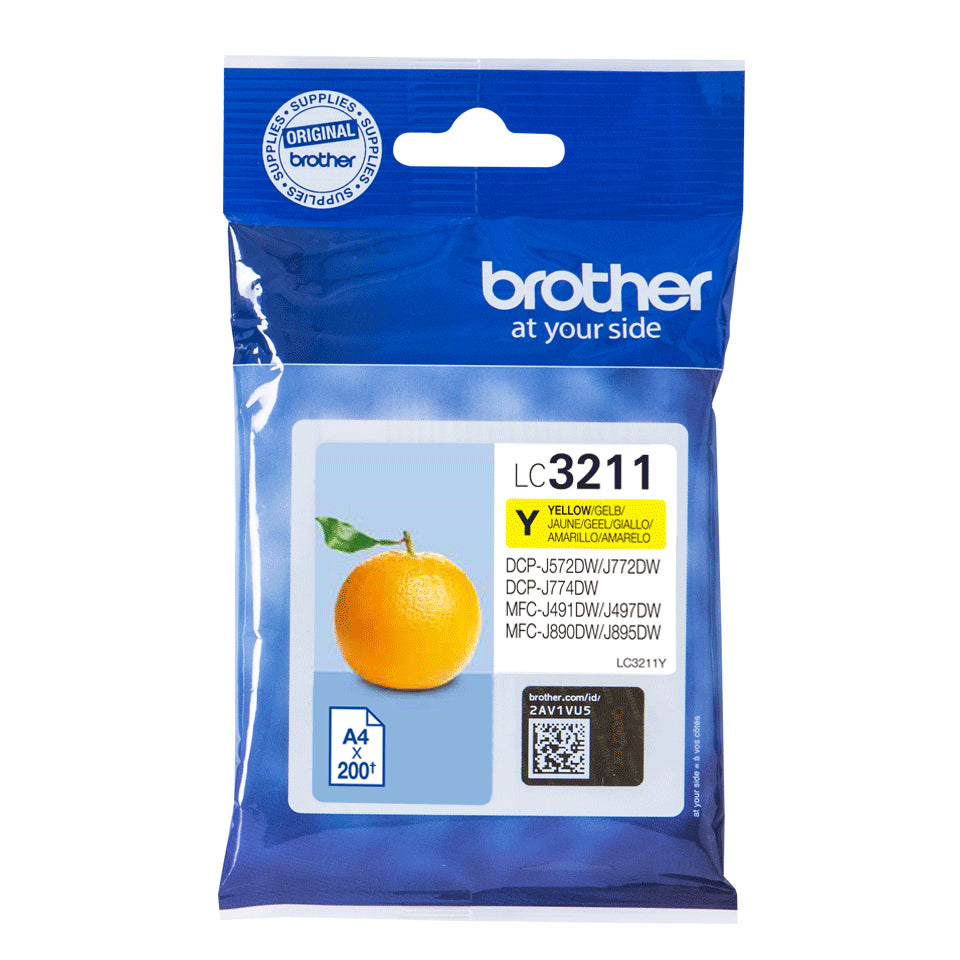 LC3211Y cartucho de tinta 1 pieza(s) Original Rendimiento estándar Amarillo