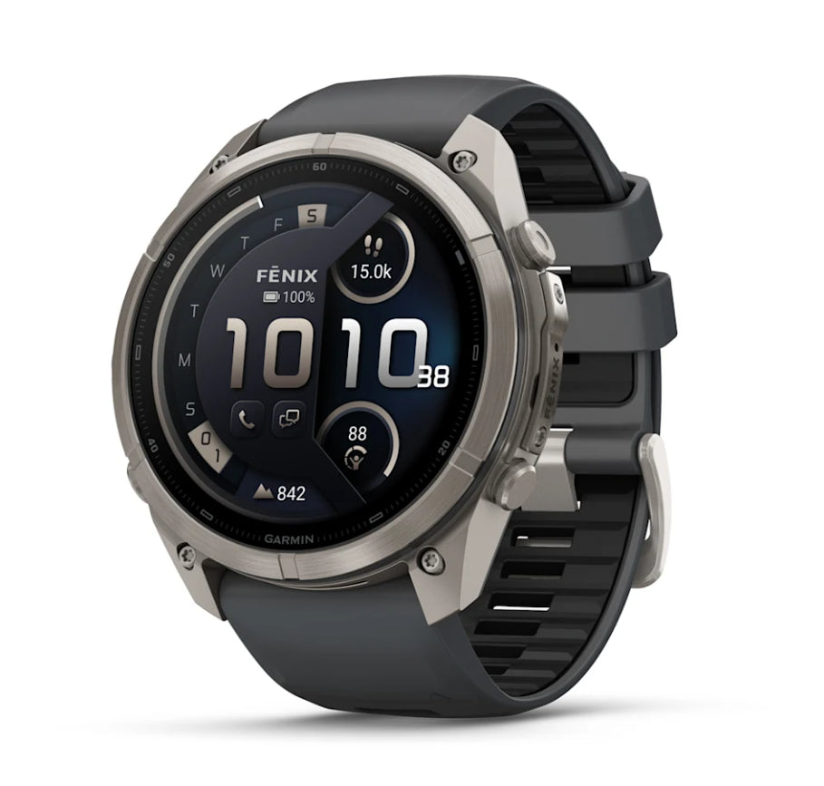 fenix 9 Pro 3,81 cm (1.5") AMOLED 51 mm Digital 466 x 466 Pixeles Pantalla táctil 4G Titanio Wifi GPS (satélite)